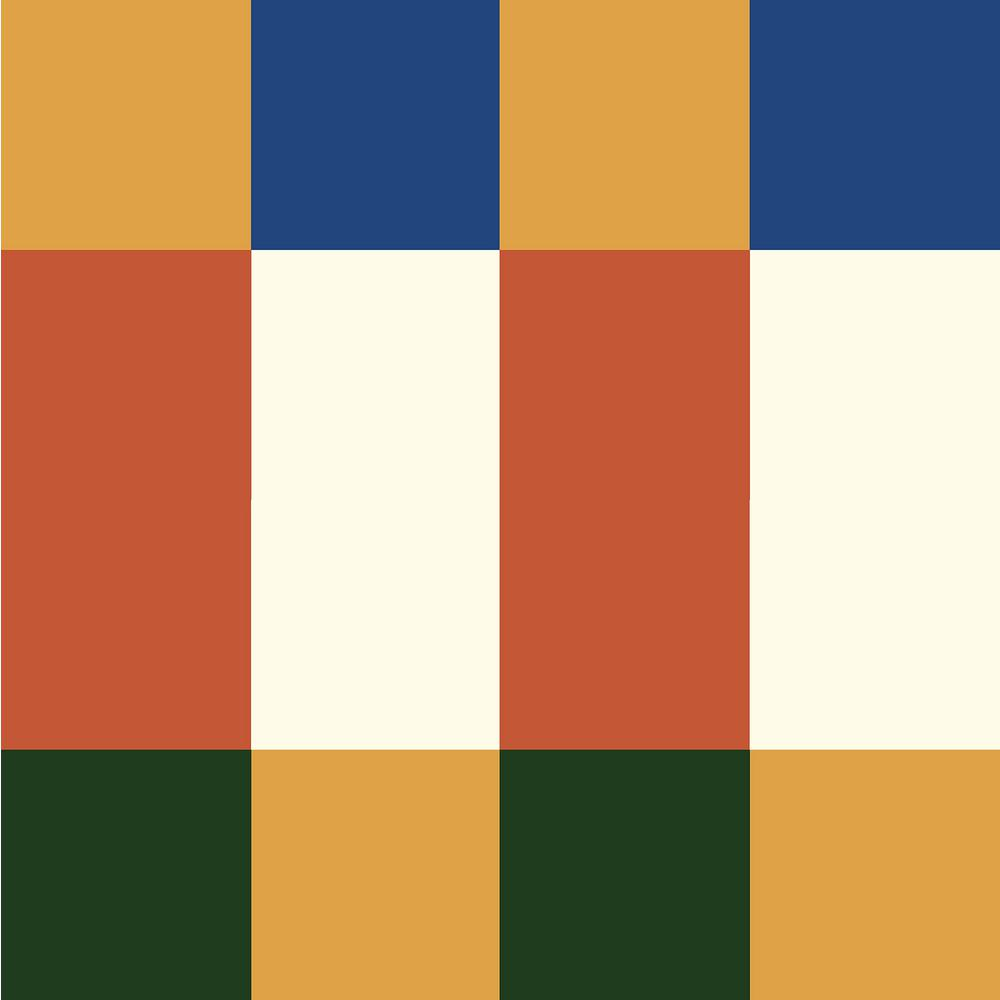 Auburn and Blue Geometric Peel and Stick Wallpaper