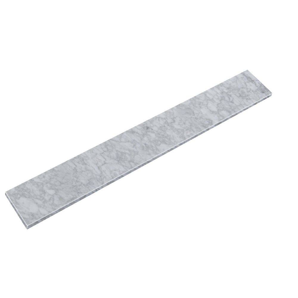 60 in. W Marble Vanity Backsplash in Carrara White price history on PriceWatchPro