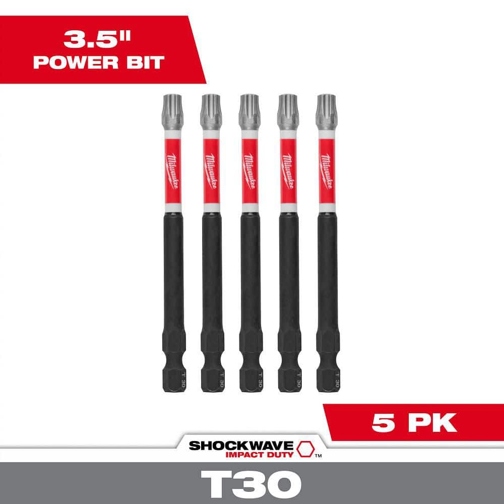 Milwaukee SHOCKWAVE Impact Duty 3-1/2 in. T30 Torx Alloy Steel