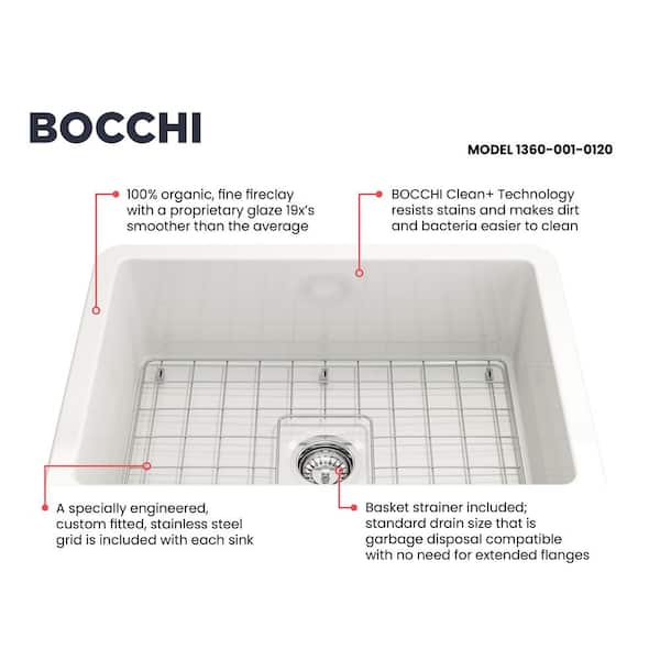 BOCCHI Stainless Steel Bottom Grid for 27 in. Sotto Sink