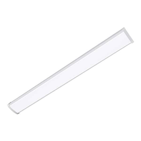 4 ft. 5200 Lumens Integrated LED Dimmable White Wraparound Light, 4000K