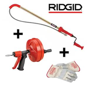 RIDGID K-3 Ultra Flexible Toilet Auger with Unclogging 3 ft. Snake and  Integrated Bulb Head, Plumbing Toilet Snake for Drain 59787 - The Home Depot