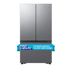 27 cu. ft. Counter Depth 3-Door French Door Refrigerator with Dual Auto Ice Maker Fingerprint Resistant Stainless Look