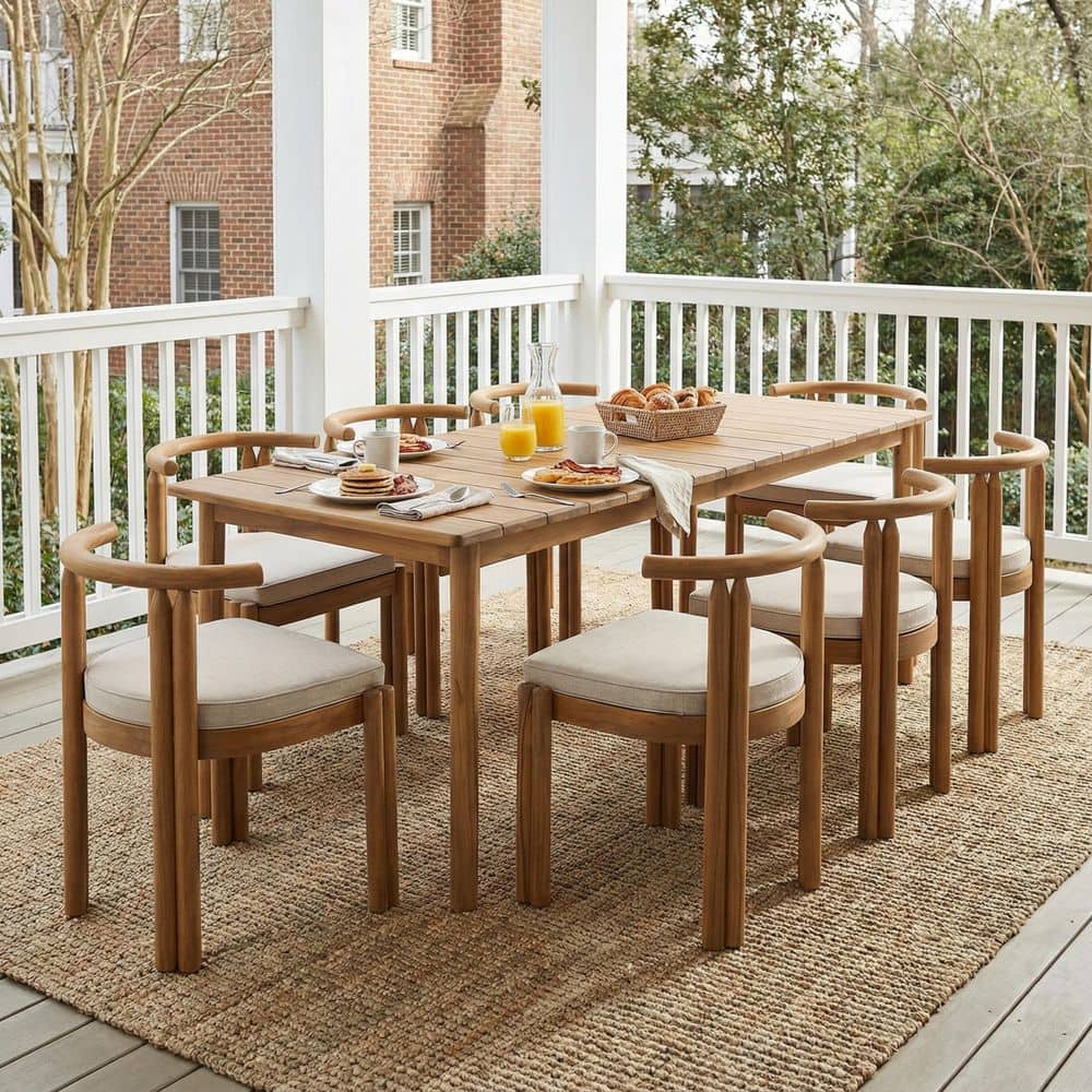 CHRISTOPHER KNIGHT HOME Granville 9-Piece Acacia Wood Patio