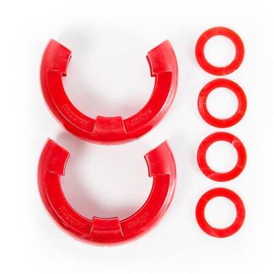 7/8 in. D-Shackle Isolator Kit Pair in Red