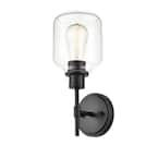 Millennium Lighting 1-Light 5 in. Matte Black Wall Sconce 9701-MB - The ...