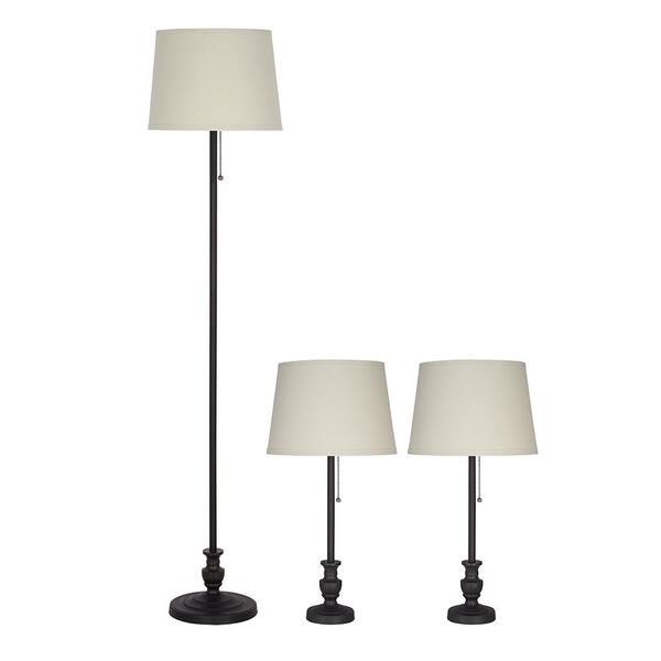 Oil Rubbed Bronze Floor Lamp, Table And Floor Lamp Set