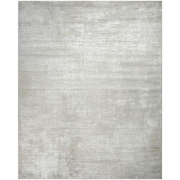 Dekor Grey 8 ft. x 10 ft. Abstract Contemporary Area Rug
