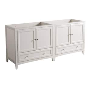 Oxford 70.50 in. Traditional Double Bathroom Vanity Cabinet in Antique White