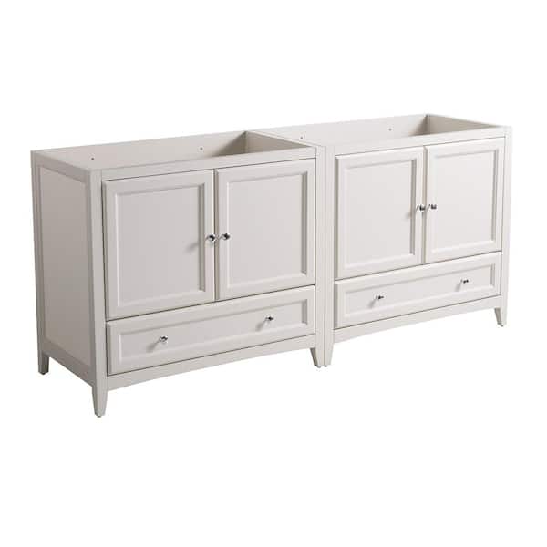 Fresca Oxford 70.50 in. Traditional Double Bathroom Vanity Cabinet in Antique White