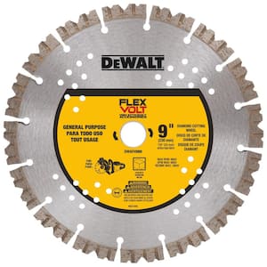 Flexvolt 9 in. Diamond Concrete Cutting Cut-Off Saw Blade
