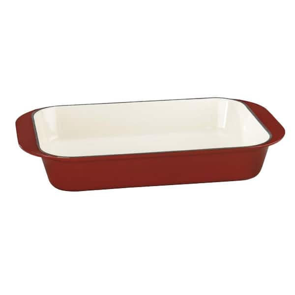 Cuisinart Chef's Classic Enameled Cast Iron 3-Quart Round Covered Casserole, Cardinal Red
