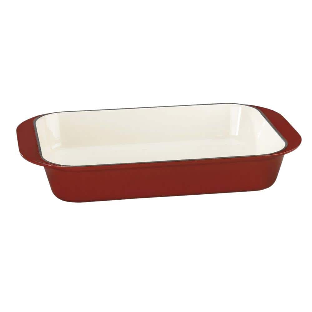Cuisinart Chef's Classic 3 qt. Enameled Cast Iron Roasting Pan in Cardinal Red CI113624CR The