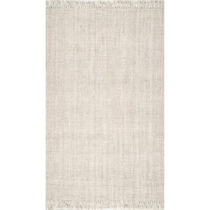 Natura Chunky Loop Jute Off-White Doormat 2 ft. x 3 ft.  Area Rug