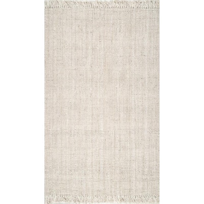 Hand Woven Jute Rug 8' x 11' Feet 96W x 132L Acura Rugs Natural Jute Collection Area Rug 
