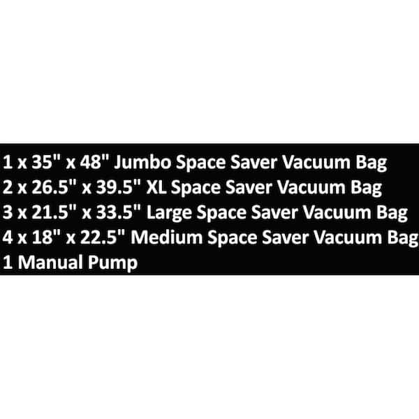 Bizroma Combo Vacuum Storage Bags for Clothes, Travel, Moving (15-Pack)  SBCB015 - The Home Depot