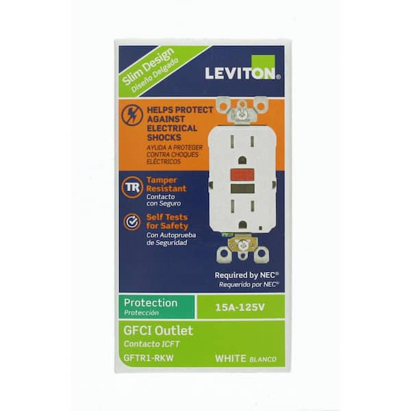 Leviton 15 Amp 125-Volt Self-Test Tamper Resistant GFCI