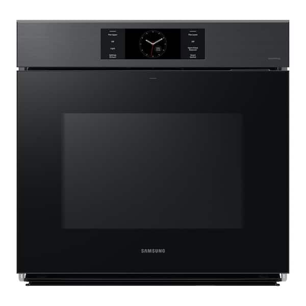 Samsung Bespoke 30" Single Wall Oven with AI Pro Cooking Camera in Matte Black Steel