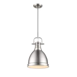 Duncan 1-Light Pewter 8.8 in. Pendant with Pewter Shade
