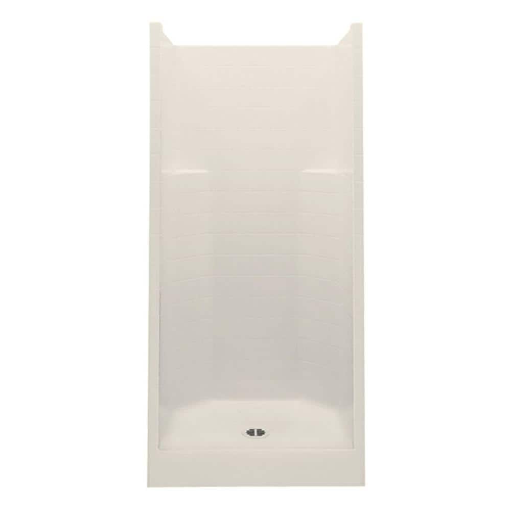 Everyday Smooth Tile 36 in. x 36 in. x 76 in. 1-Piece Shower Stall with Cen