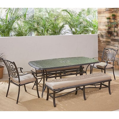 Cast Iron Bronze Patio Dining Sets Patio Dining Furniture The Home Depot