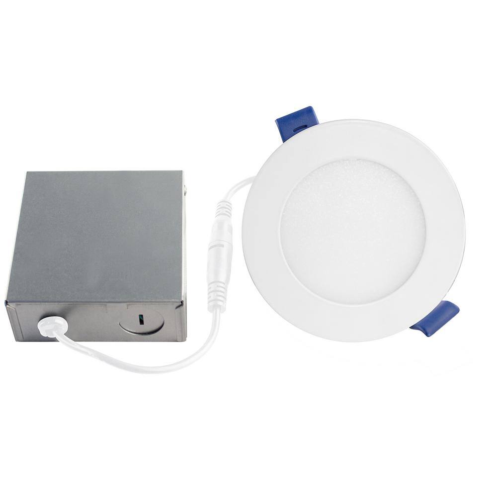 Bazz SLDSKB4W4 4.25'' Dimmable Air-Tight IC Rated LED Canless Recessed Lighting Kit