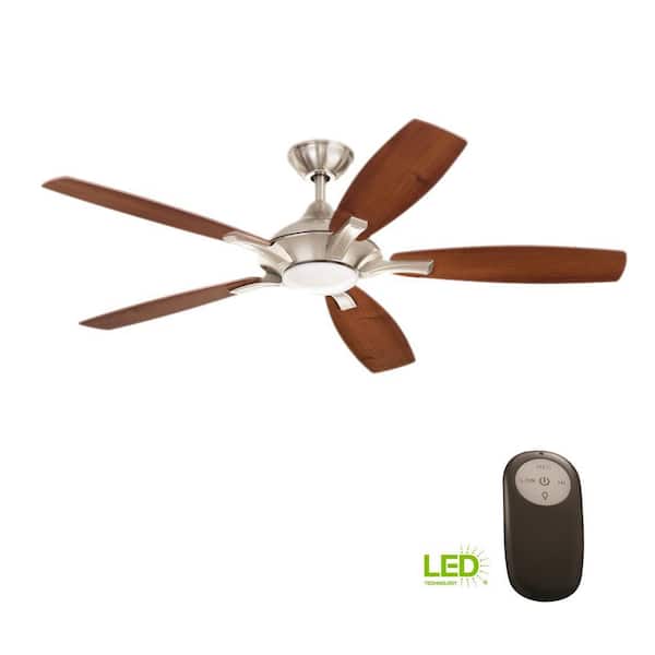 Have A Question About Home Decorators Collection Petersford 52 In Integrated Led Indoor Brushed Nickel Ceiling Fan With Light Kit And Remote Control Pg 4 The Depot - Home Decorators Collection Ceiling Fan Remote Reset