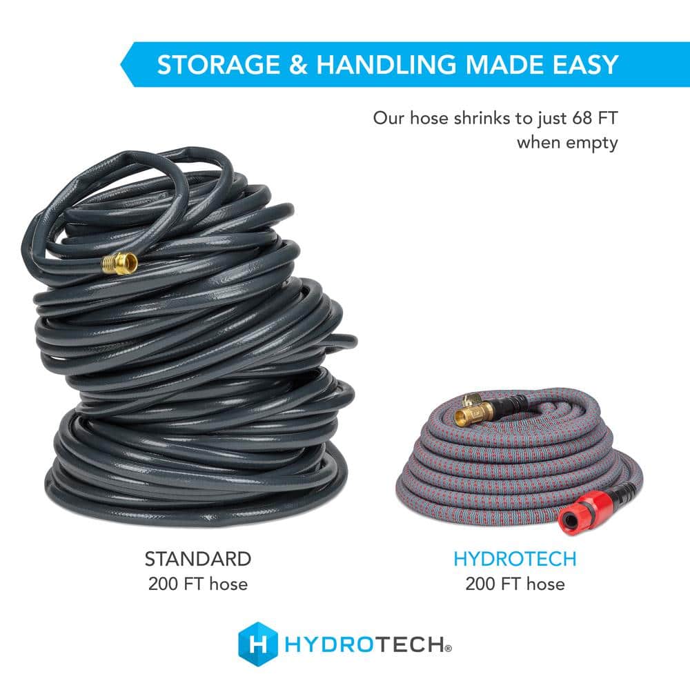 HydroTech 200 ft Expandable Burst-Proof Hybrid Garden Hose