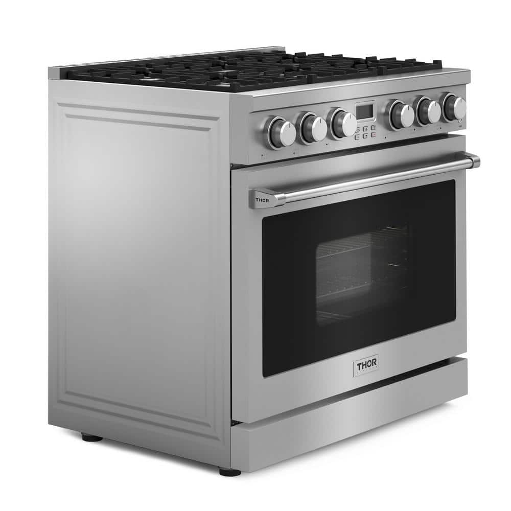 Thor Kitchen 36" Stainless Steel Free-Standing Propane Gas Range