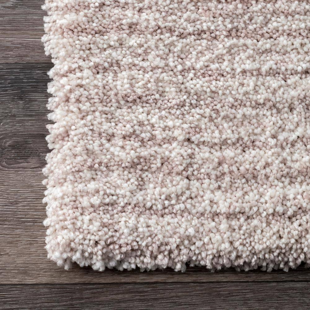 Luxurious Striped Shag Blue Multi 4' x 6' Area Rug