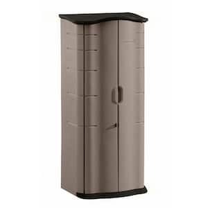 Rubbermaid 2 ft. 1 in. x 2 ft. 7 in. Vertical Resin Storage Shed  FG374901OLVSS - The Home Depot