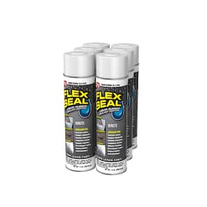 Flex Seal White 14 oz. Aerosol Liquid Rubber Sealant Coating Spray Paint (6-Pack)