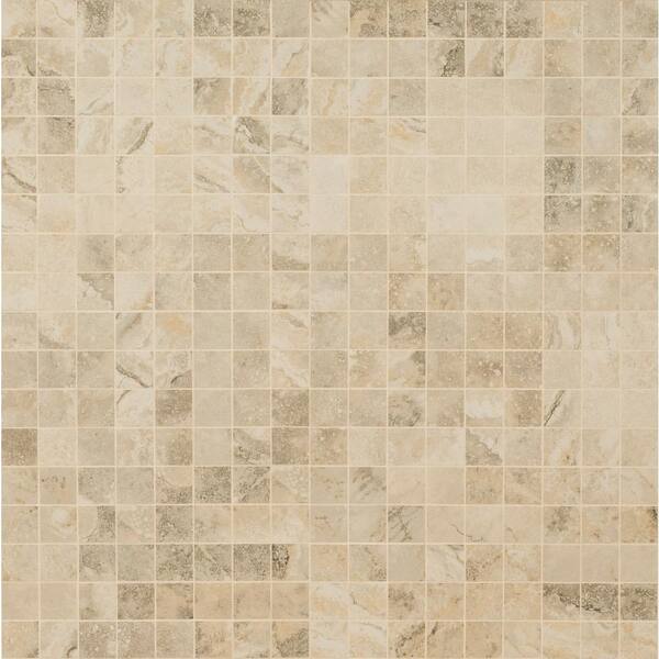 MS International Napa Matte Beige 12 x 12 Ceramic Mosaic Tile