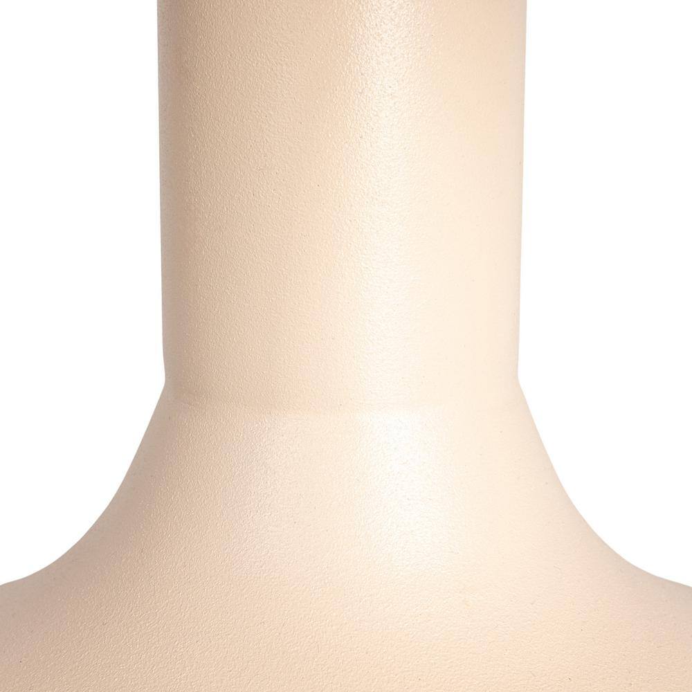 Cream Round Metal 18" Chic Side Table