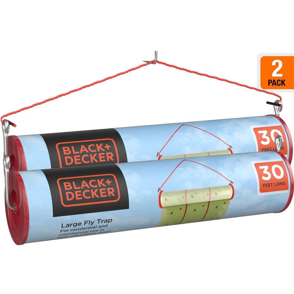 BLACK DECKER Fly Traps Outdoor And Fruit Fly Traps For Indoors Hanging