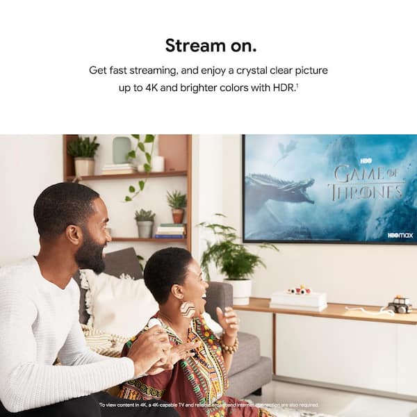 Google Chromecast With Google Tv (4k) (2020) - Snow : Target
