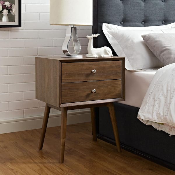 MODWAY Dispatch Walnut Nightstand