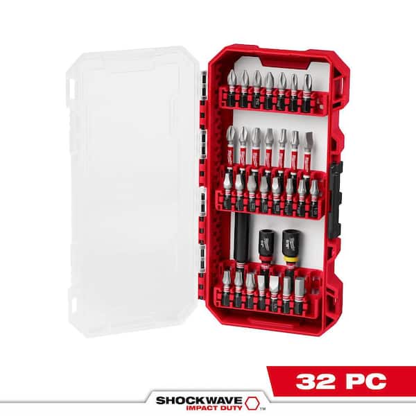 SHOCKWAVE Impact Duty Alloy Steel Screw Driver Bit Set (32-Piece)