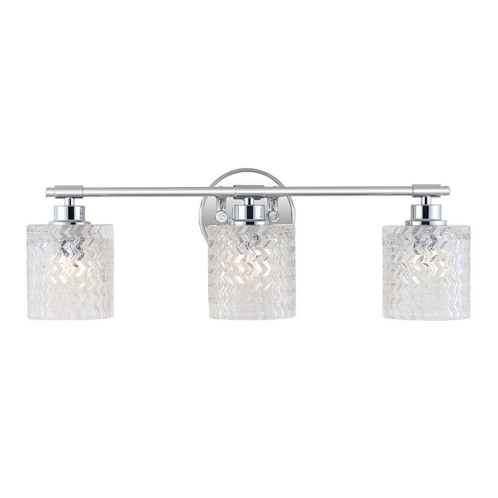 Eco-Friendly Chrome Cylinder 22" LED Vanity Wall Light
