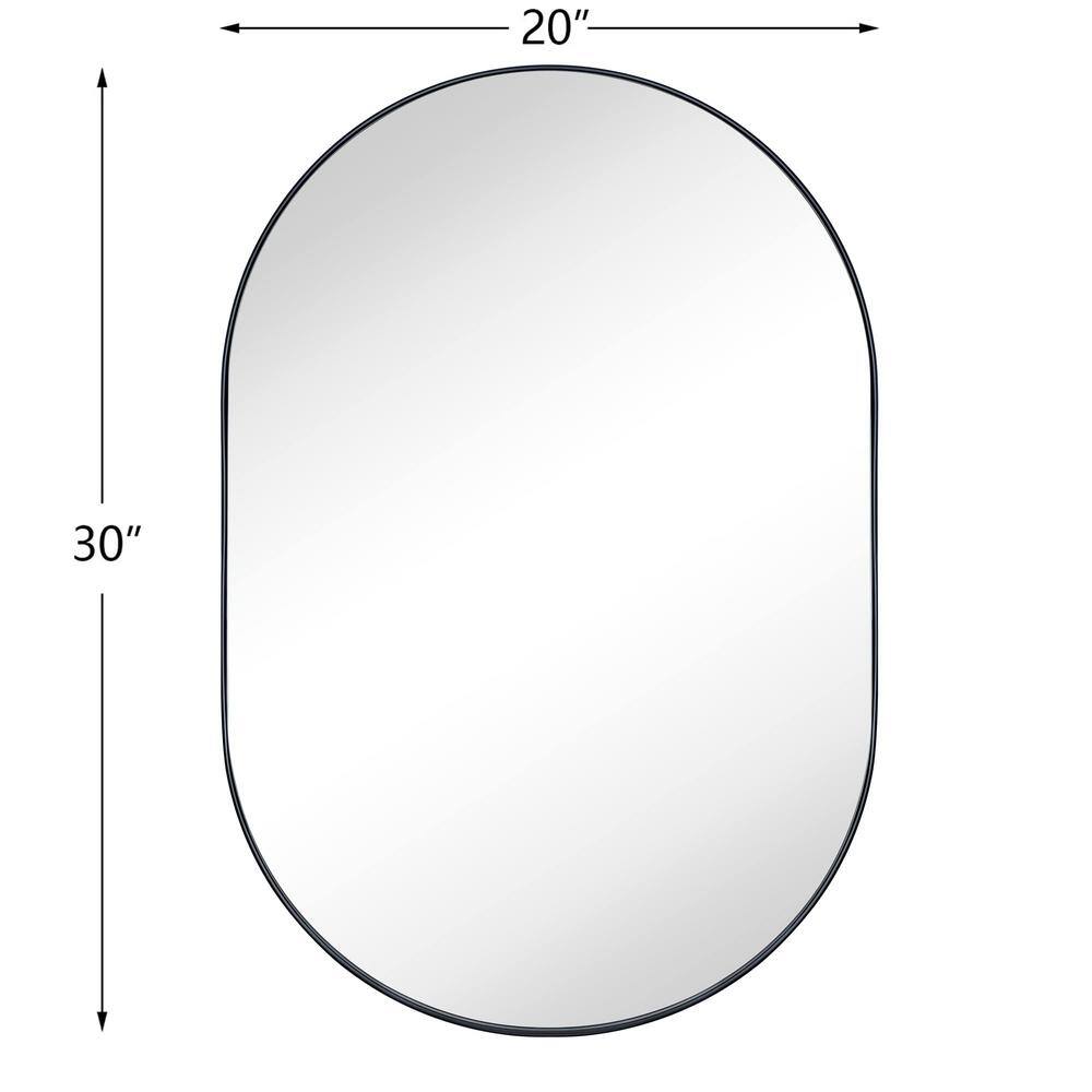 Oba Oil Rubbed Bronze Oval Metal Framed Bathroom Vanity Mirror