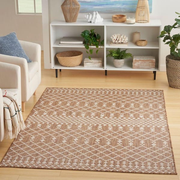 Positano Jute 5 ft. x 7 ft. Moroccan Contemporary Area Rug