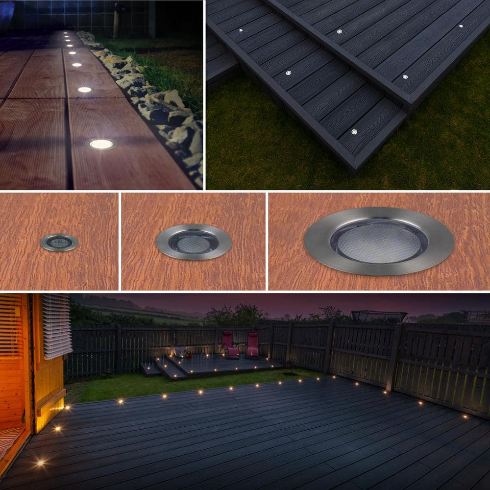 Portico White 60mm Recessed Outdoor LED Light