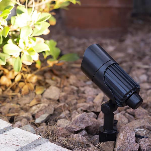 Hampton Bay Low Voltage 240 Lumens Black Integrated LED