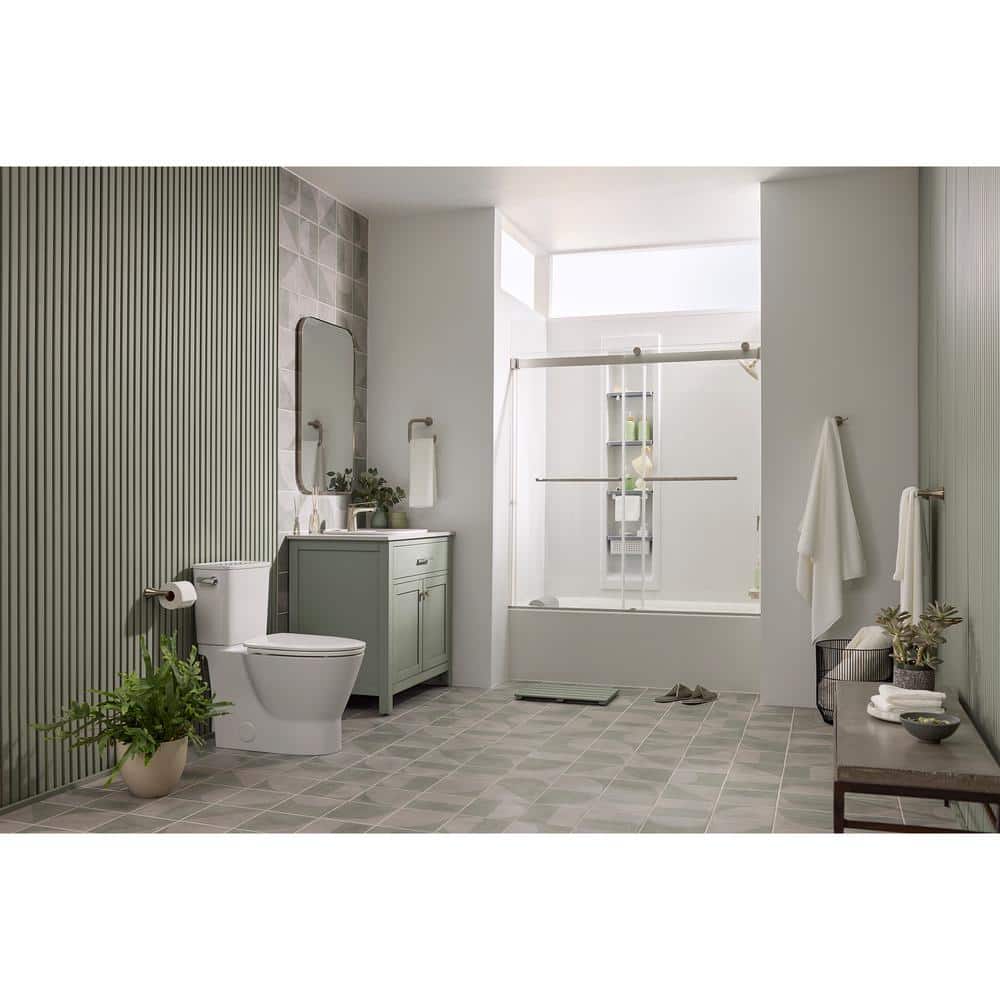 Brushed Nickel Modern Wall Mount Toilet Paper Holder