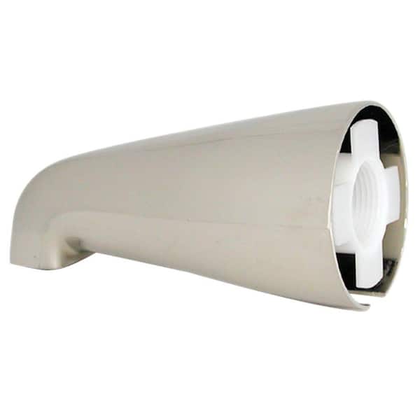 DANCO Universal Tub Spout without Diverter in Brushed Nickel