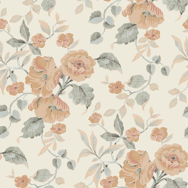 Laura Ashley Aylworth Trail Apricot Wallpaper