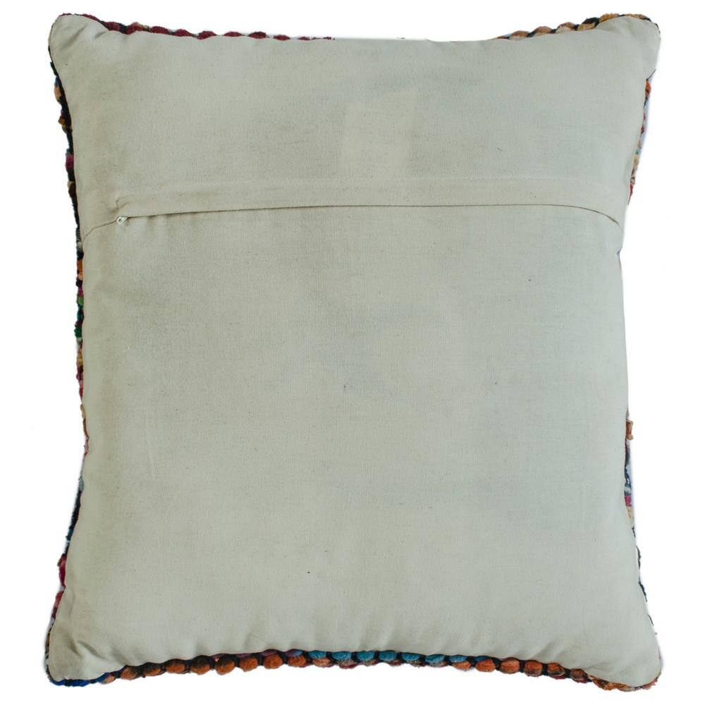 Multicolored Bohemian Geometric 20" Square Throw Pillow Set