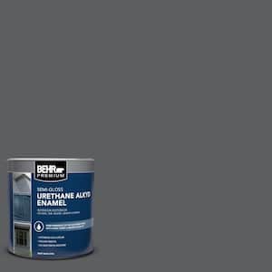 1 qt. #N500-6 Graphic Charcoal Semi-Gloss Enamel Urethane Alkyd Interior/Exterior Paint