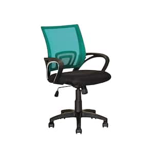 Workspace Black and Teal Mesh Back Office Chair
