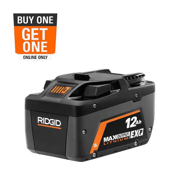 RIDGID 18V 12.0 Ah MAX Output EXP Lithium-Ion Battery